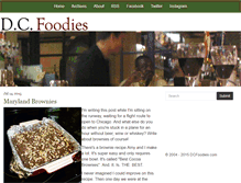Tablet Screenshot of dcfoodies.com